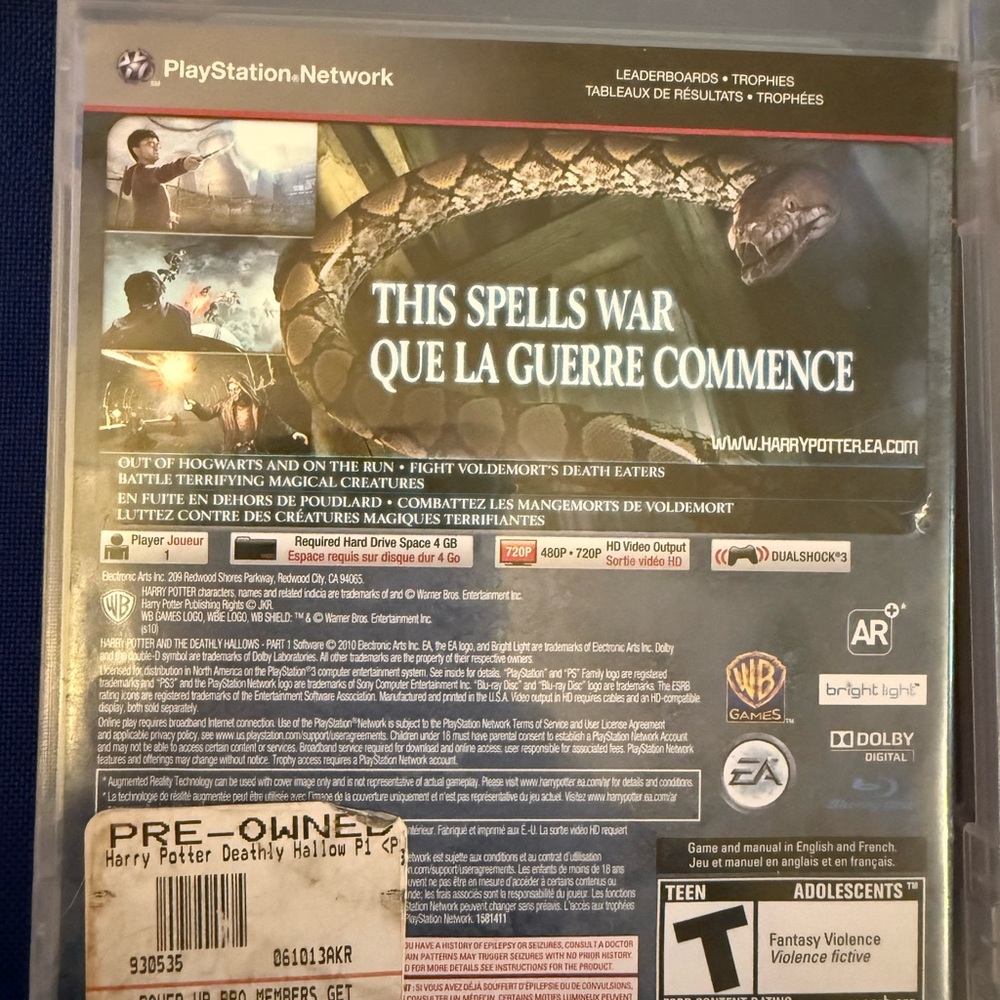 PS3 Harry Potter and Rise of the Guardians Games - Picture 2 of 3